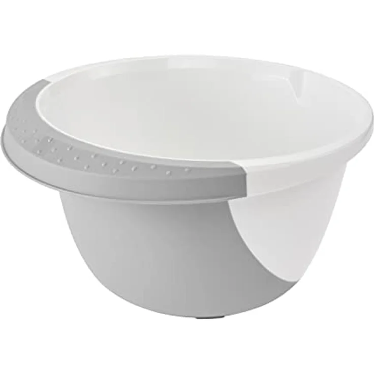 keeeper Rührschüssel mit Anti-Rutsch-Funktion, 3,5 l, Carlotta, Nordic Grey – Bild 1