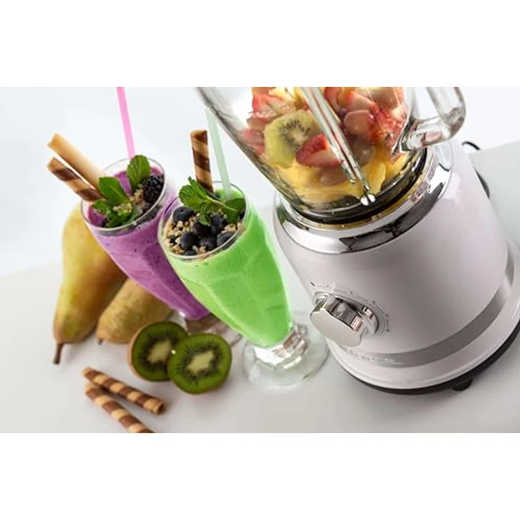 Ariete 0585 Moderna Standmixer, 1000 Watt, 1,5 Liter, Puls-Funktion, Eis-Crusher, weiß – Bild 6