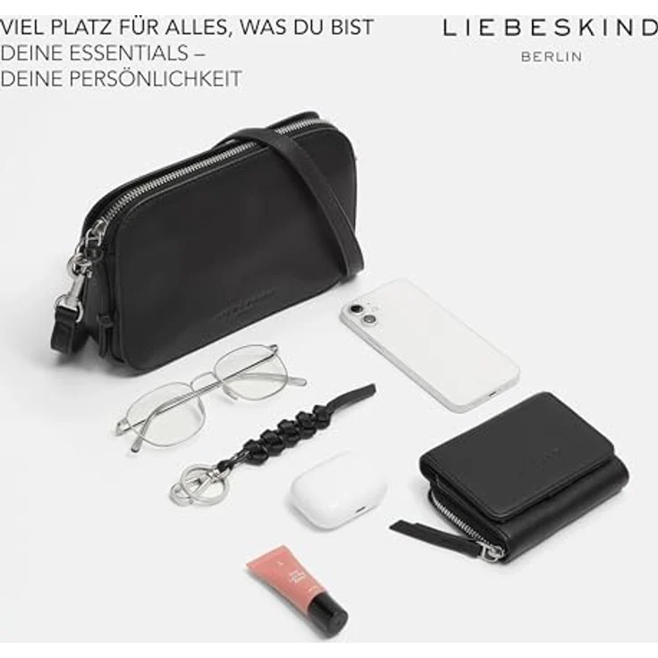 Liebeskind Luka Umhängetasche M, 100% Leder, 20.5 cm, rot – Bild 5