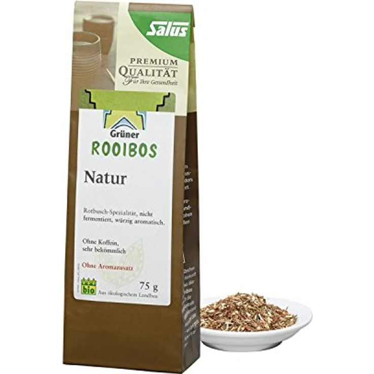 SALUS GRÜNER ROOIBOSTEE Bio Kräutertee, 75 g - natürlicher, koffeinfreier Genuss – Bild 2