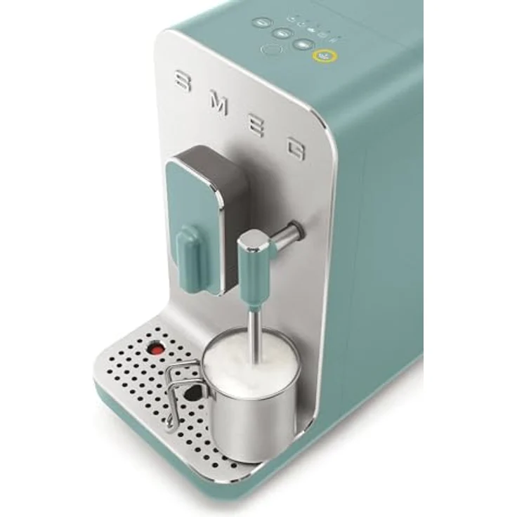 Smeg BCC02EGMEU Kaffeevollautomat mit Dampffunktion im 50er Jahre Retro Design, Emerald Green – Bild 4