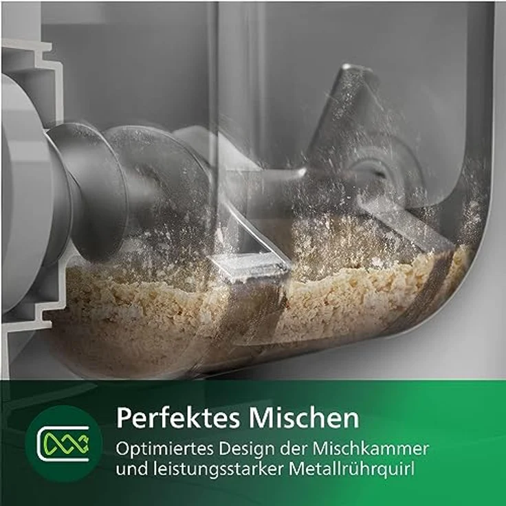 Philips Nudelmaschine Serie 7000 - ProExtrude-Technologie, Vollautomatisch, Perfekte Mischtechnologie, 6 Formscheiben, Weiß (HR2660/00) – Bild 3
