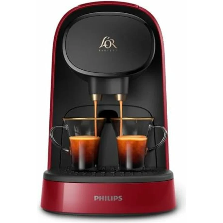 Philips Kaffeevollautomat LOr Barista LM8012 51, Kapsel-Kaffeemaschine, 19 bar, Dunkelrot – Bild 4