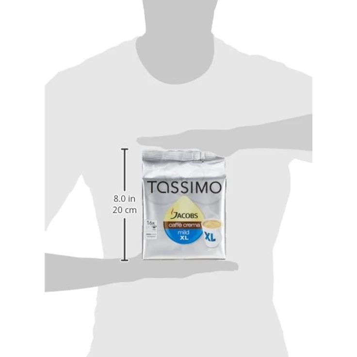 Tassimo Jacobs Caffè Crema mild XL, Kaffee Kapsel, Kaffeekapsel, gemahlener Röstkaffee, 16 T-Discs – Bild 8