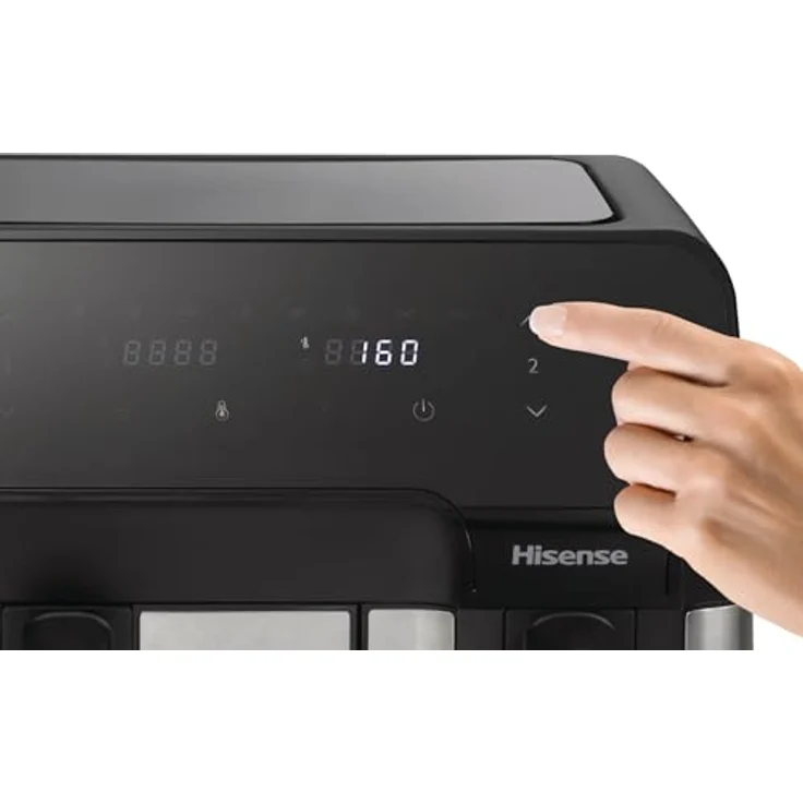 Hisense HAF2900D Fritteuse Dual Schwarz LED mit 8 automatischen Programmen – Bild 6