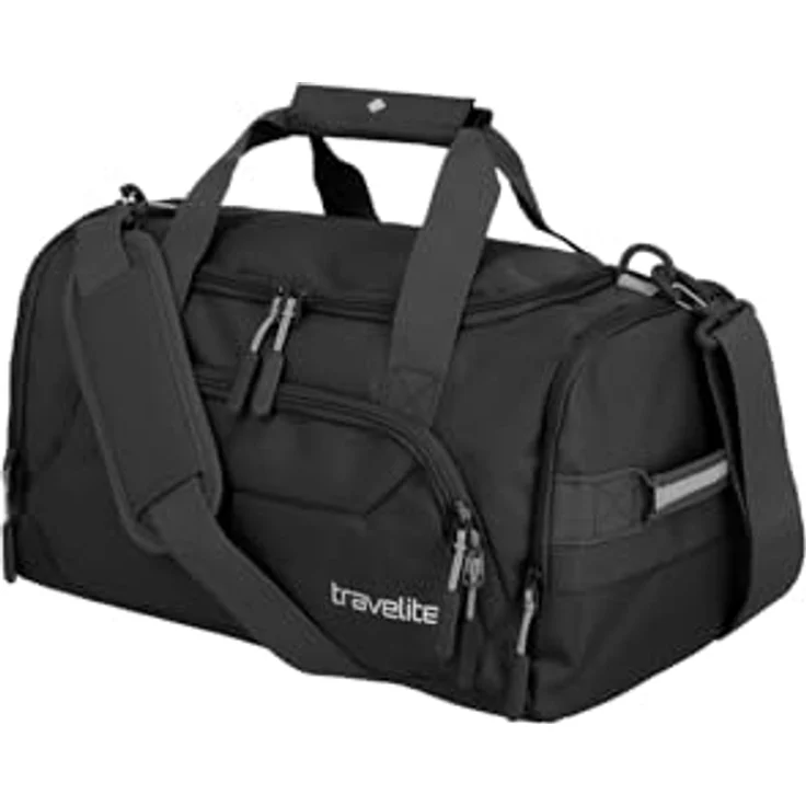 Travelite Kick Off Weekender Reisetasche S, 40 cm, schwarz, 100% Polyester – Bild 1