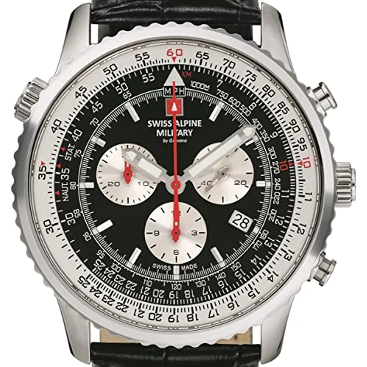 Swiss Alpine Military 7078.9537 Chrono Herren 45mm 10ATM – Bild 3