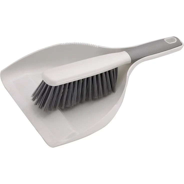 Michelino Kehrgarnitur aus robustem Kunststoff mit Kehrschaufel und Handfeger, für verschiedene Bodenarten geeignet