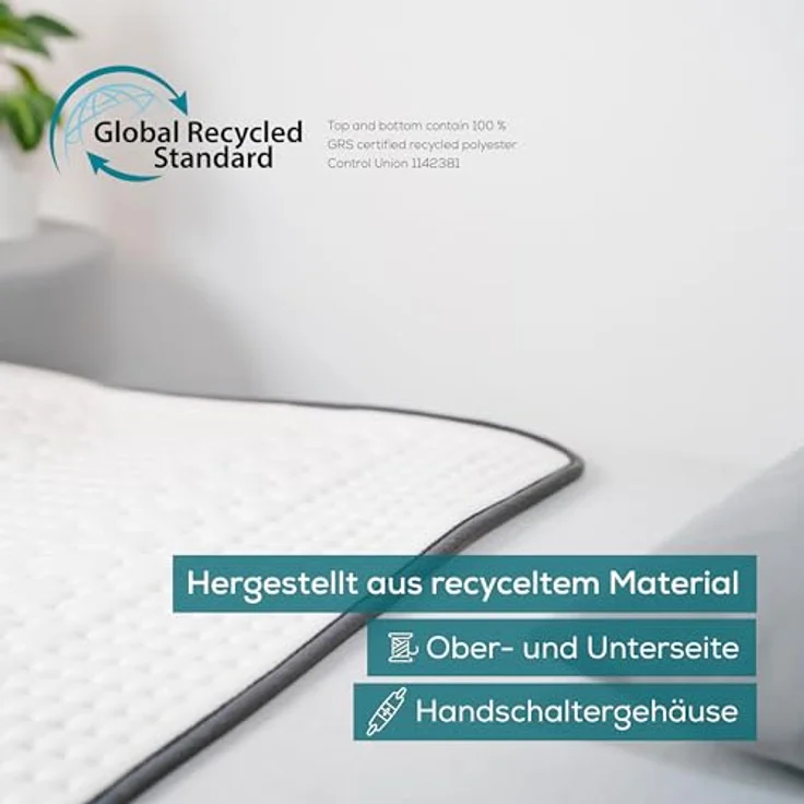 Beurer UB 60 Green Planet Wärmeunterbett, hergestellt aus recycelten Materialien, mit Abschaltautomatik, 4 Temperaturstufen, Sicherheitssystem, 150 x 80 cm, abnehmbarer LED-Schalter, maschinenwaschbar - Preisvergleich – Bild 2