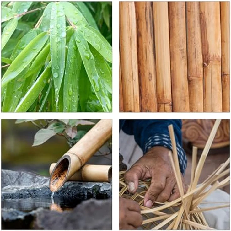 relaxdays Besteckkasten Besteckkasten Bambus 6 Fächer, Ordnungshelfer für Küchenutensilien und Schreibtischbedarf, natur – Bild 8