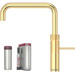 Quooker PRO3 Reservoire für kochendes Wasser + CUBE für gekühltes Sprudelwasser - Fusion Square - Gold