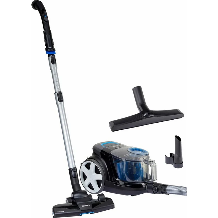 Philips Bodenstaubsauger FC9331/09, beutellos, 900 W, 1,5 l Fassungsvermögen, Tri-Active-Düse