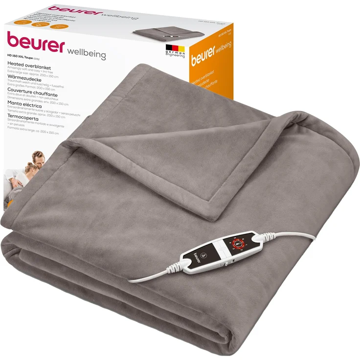 Beurer, Heizdecke, HD 150 XXL Cosy Taupe (150 cm, 200 cm) – Bild 1