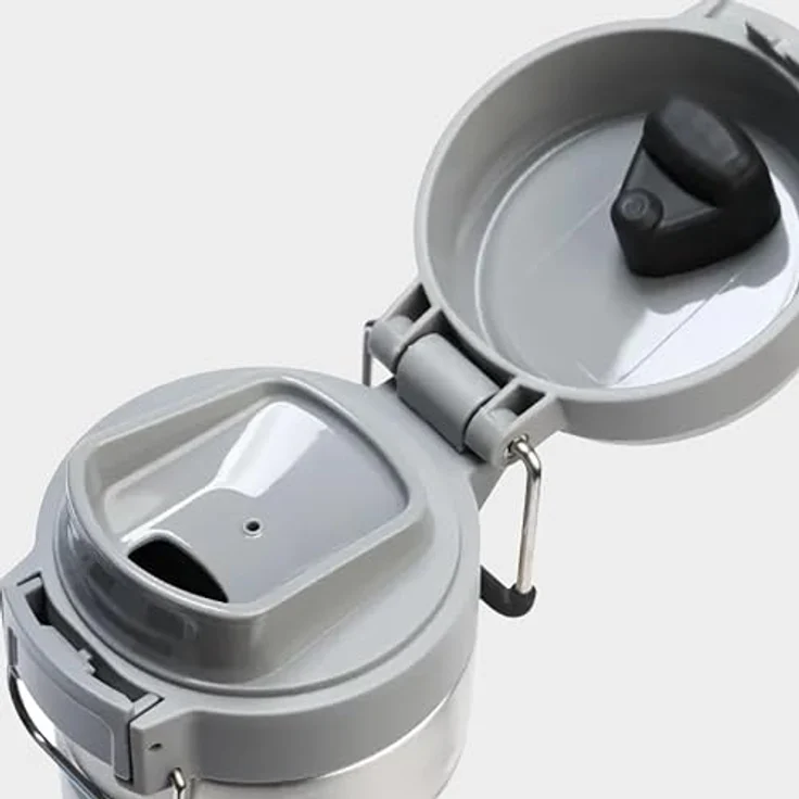 Stanley Quick Flip Trinkflasche Edelstahl 24OZ, Kälteisoliert für 7+ Stunden, BPA-frei, auslaufsicher, spülmaschinenfest, Frost – Bild 4