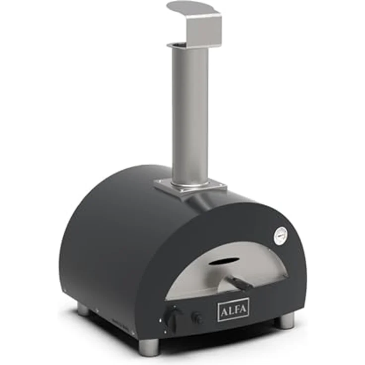 Alfa Forni Tragbarer Gas Pizzaofen MODERNO PORTABLE Schiefer Grau mit Heat Genius-Technologie, Made in Italy – Bild 2