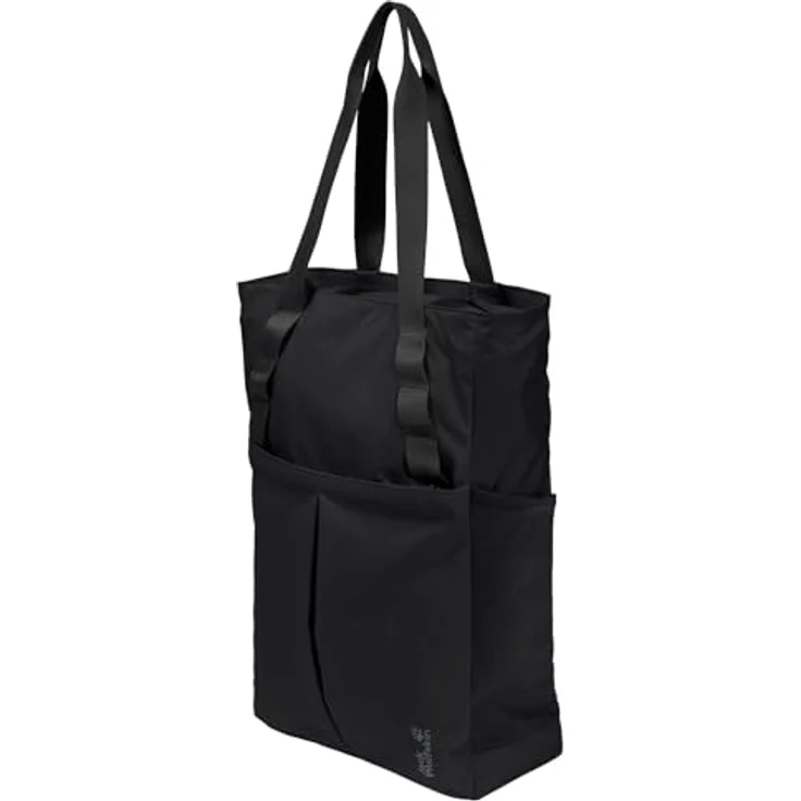 Jack Wolfskin Zoya Shopper Tasche, 41 cm mit Laptopfach, schwarz, 100% Polyamid – Bild 1