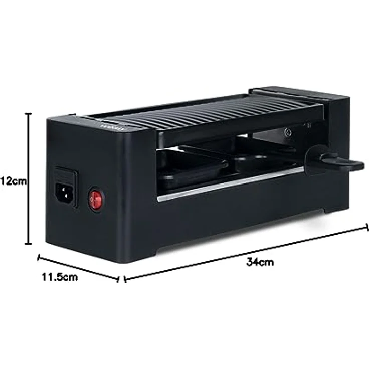 Weasy TIK12 Raclette-Set schwarz für 2 Personen – Bild 9