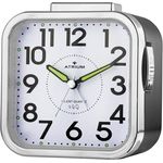 Atrium A530-7 Seniorenwecker, analoger Quarz-Wecker mit extra lautem Glockensignal und großen Zahlen, schwarz