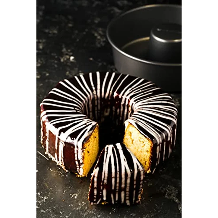 Master Class Antihaft-Savarin Kuchenform-Ring-Back Form, Stahl, Grau, 20 x 20 x 5.5 cm – Bild 7