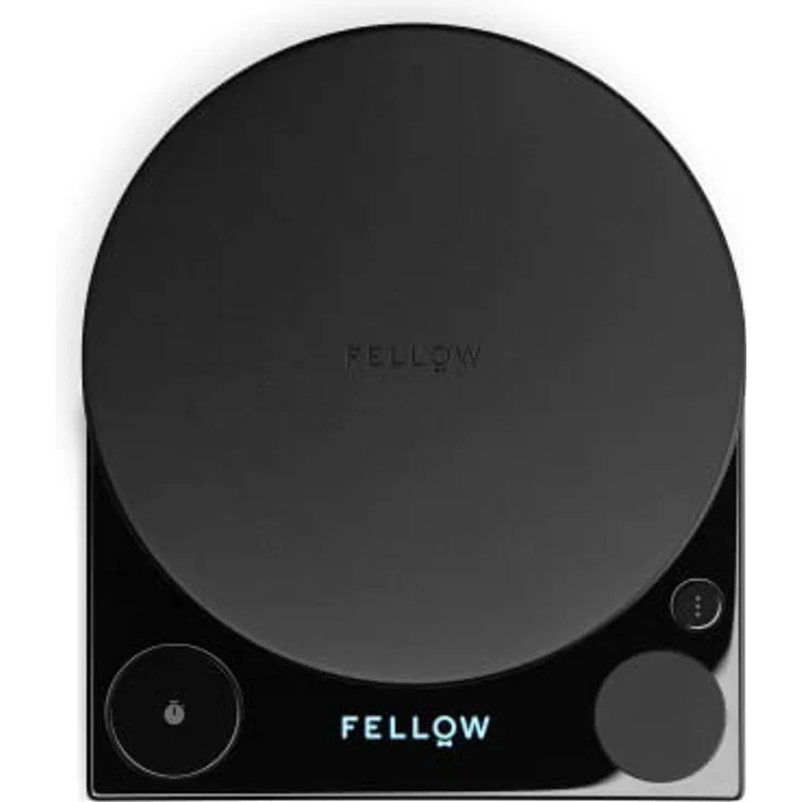 Fellow Tally Pro Studio Digital Kaffeewaage – Präzisionswaage mit Glasoberfläche – Digital bis 2.200g – OLED-Display – Mattschwarz – Bild 1