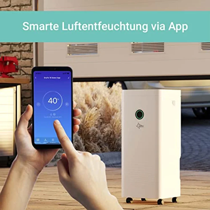 Suntec Wellness Luftentfeuchter DryFix 20 PRO [für Räume bis 150 M³ (~65 M²) , Entfeuchtungsleistung 20 L-Tag, inkl. Luftreinigungsfunktion + Wäschetrocknung, Max. 370 W] – Bild 3