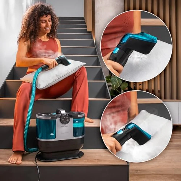 Cecotec Conga 7000 Carpet&Spot Clean Steam XXL, Polsterreiniger und Staubsauger mit 1700W, 3-in-1 Reinigung, 1600ml Wassertank, 950ml schmutziges Wasser, Aktionsradius 7m – Bild 4