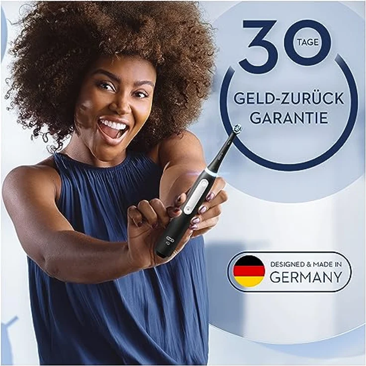 Oral-B iO Series 3N Elektrische Zahnbürste/Electric Toothbrush, 3 Putzmodi inkl. Sensitive Zahnpflegee, Drucksensor & Timer, Reiseetui, Designed by Braun, matt black – Bild 5