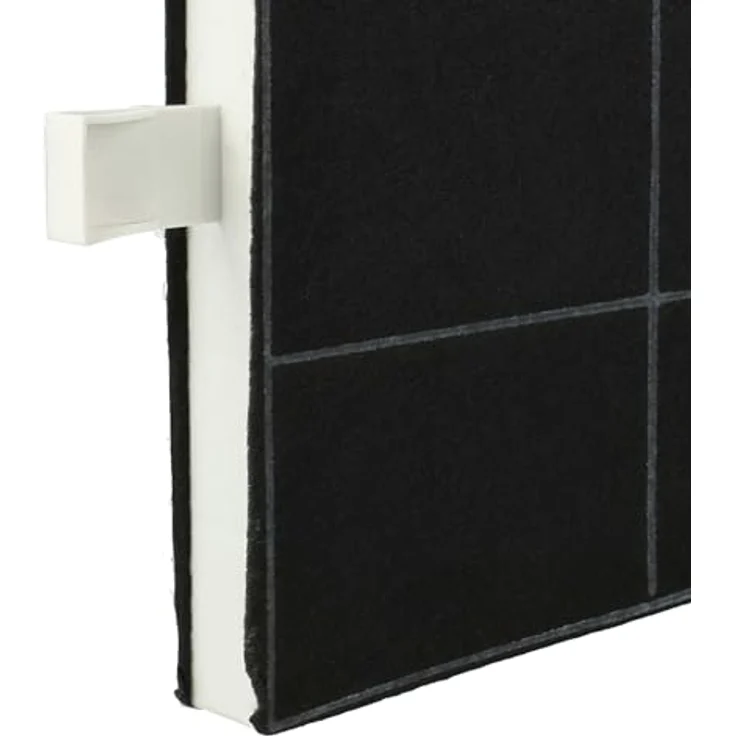 vhbw Aktivkohlefilter für Neff 00360732, DRZ94UC, FWKB-2222, 22,2 x 22,2 x 2,4 cm, schwarz/weiß, zur Geruchsfilterung in Dunstabzugshauben – Bild 6