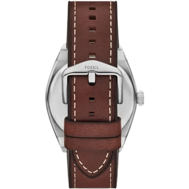 Fossil Herren Analog Quarz Uhr mit Leder Armband FS6080SET, 42-mm-Gehäuse, grünes Zifferblatt, wasserdicht bis 50 m – Bild 2