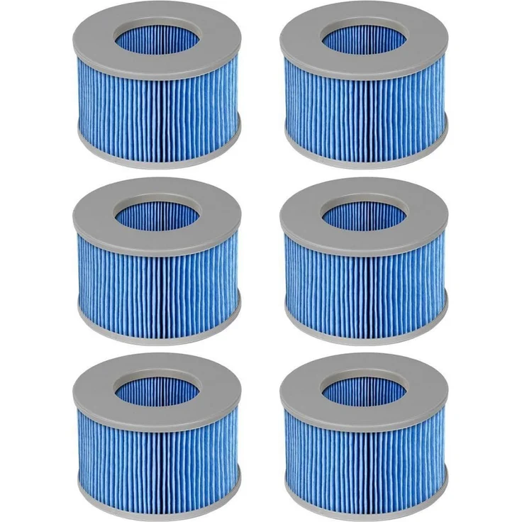 FFyan 6er Pack Whirlpool Filterkartuschen für MSpa Spas, verbesserte Edition mit 120 Falten für optimale Wasserfiltration