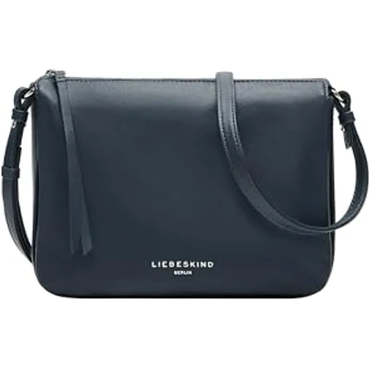 Liebeskind Nina Umhängetasche M, 100% Leder, 25 cm, blau