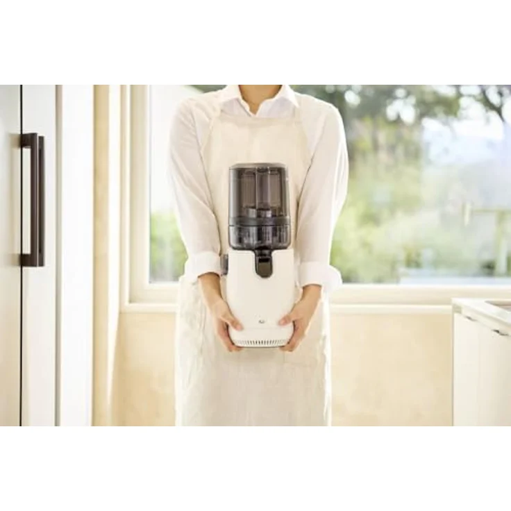 Hurom E50ST, Slow Juicer mit automatischer Zutatenzufuhr, schonender Entsaftungstechnologie, Farbe: Weiß – Bild 8