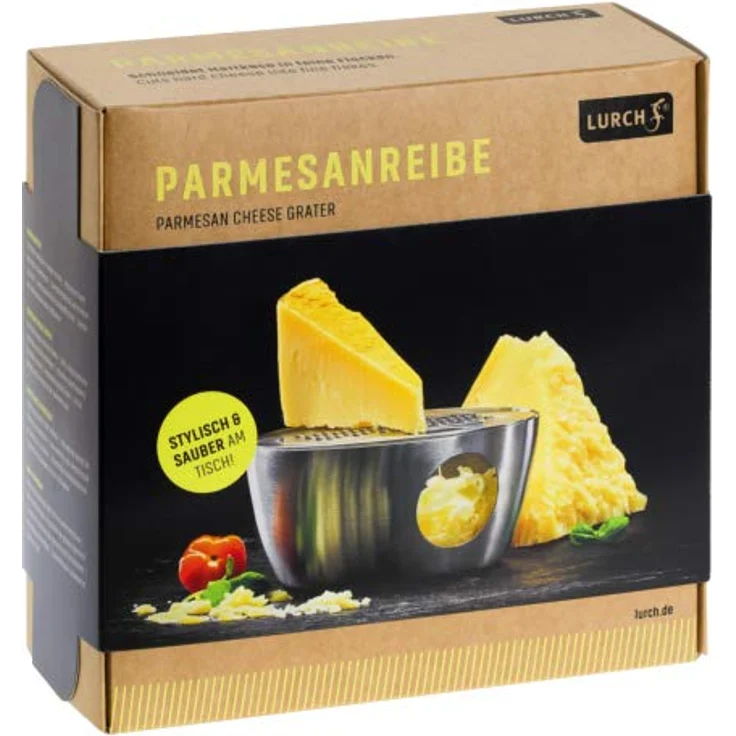 Lurch 220272 Parmesanreibe Edelstahl mit Deckel – Bild 10