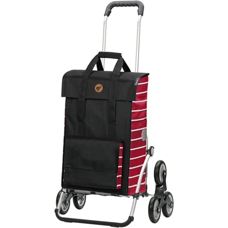 Andersen Einkaufstrolley - Treppenst. Royal Sh. Jella rot 51 L, Aluminium, klappbar, Räder abnehmbar – Bild 1