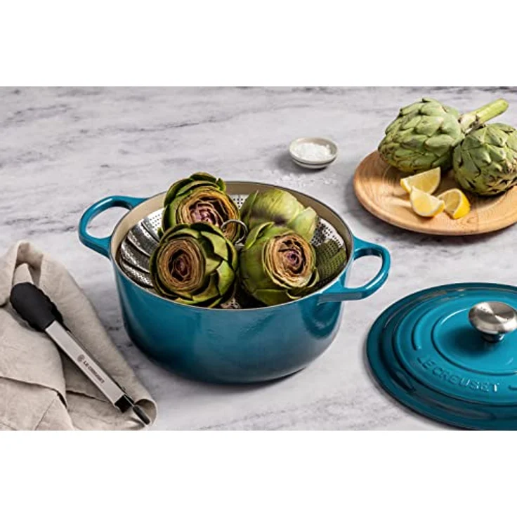 Le Creuset Signature Bräter, rund, 26 cm, deep teal – Bild 5