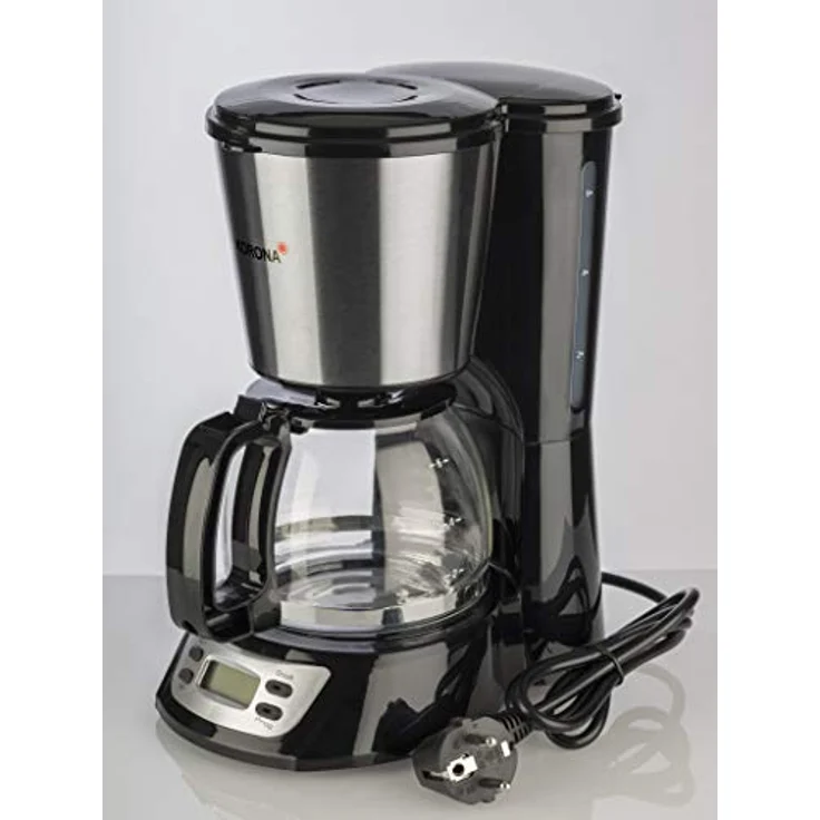 Korona 12113 Edelstahl Kaffeemaschine mit Timer Funktion - Filter Kaffeeautomat für 6 Tassen mit Glaskanne – Bild 6