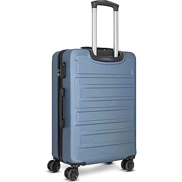 Worldpack New York 2.0 Koffer Set-Groß | Trolley mit 4-Rollen und Zahlenschloss - Hartgepäck mit Wäschefach, Kreuzpackgurt, Tragegriff | Volumen: 38 L / 63 L / 96 L – Bild 4