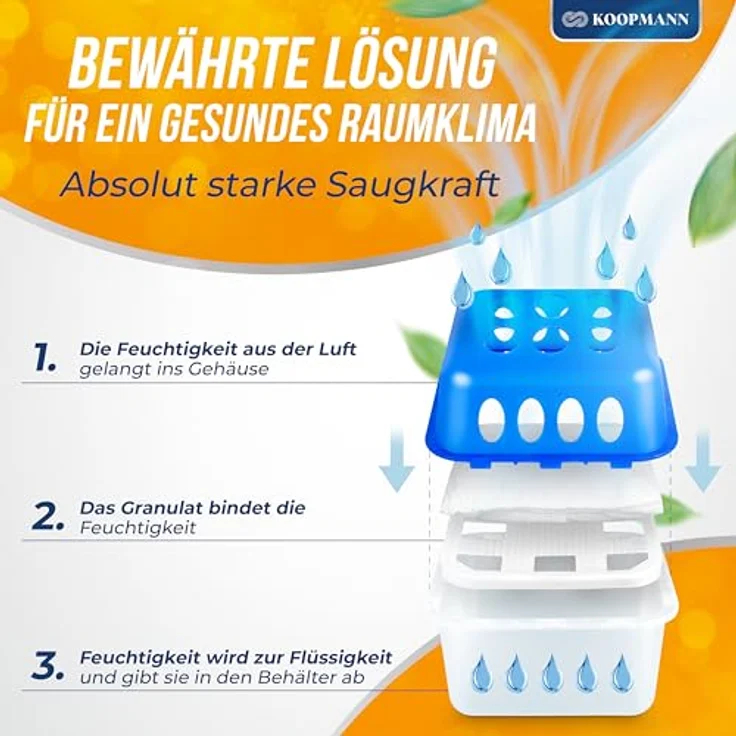 BigDean Luftbefeuchter 4x Ultra Fresh Luftentfeuchter Raumentfeuchter mit Nachfüll?Granulat – Bild 5