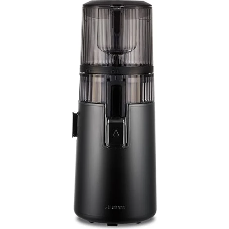 Hurom H70FT, Neuer Slow Juicer mit 1.8L Kapazität, elektrischer Kaltpresse, automatischer Entsaftungsfunktion, BPA-frei, 150W, mattschwarz, 15 Jahre Garantie – Bild 1