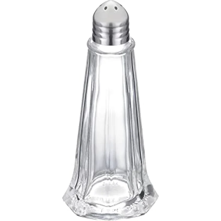 Westmark Salz- und Pfefferstreuer-Set, 2-tlg., Fassungsvermögen je 40 ml, Glas-Rostfreier Edelstahl, New York, Transparent-Silber, 65262270 – Bild 5