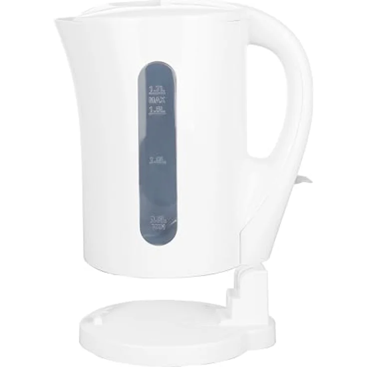 Emerio WK-125130 Wasserkocher, 1,7L, 2200W, automatische Abschaltung, Trockengehschutz, Überhitzungsschutz, Anti-Rutsch-Füße, Weiß – Bild 3
