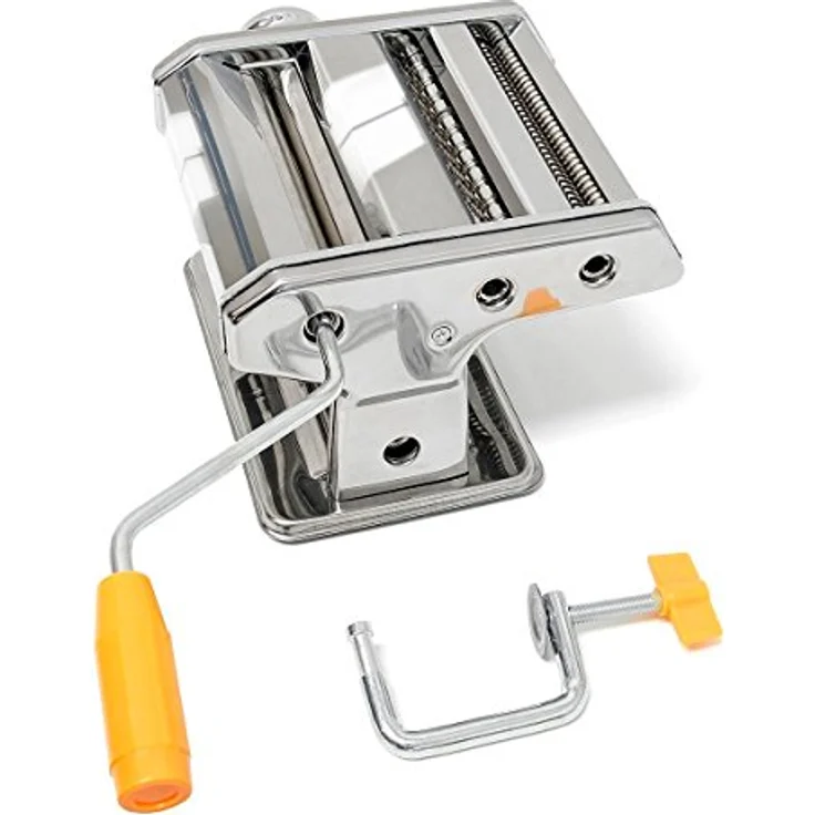 Nudelmaschine Pastamaschine verchromt für Spaghetti und Tagliatelle 12243 – Bild 3