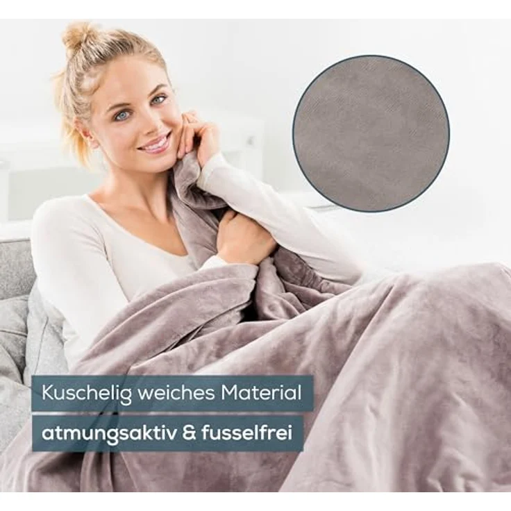 Beurer, Heizdecke, HD 150 XXL Cosy Taupe (150 cm, 200 cm) – Bild 4