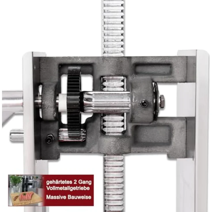 Beeketal BT07 Edelstahl Industrie Wurstfüllmaschine, 7 L – Bild 7