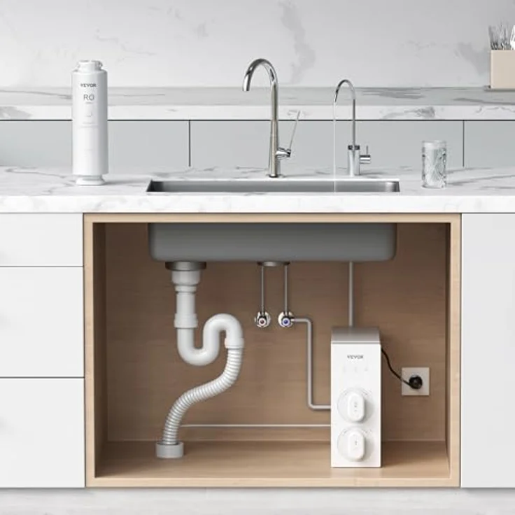 VEVOR Umkehrosmosesystem SS-009, 800 GPD, 11-stufiger Wasserfilter-Ersatz mit 24 Monaten Lebensdauer, kompatibel mit SS-006 Untertisch-Wasserfilter – Bild 8
