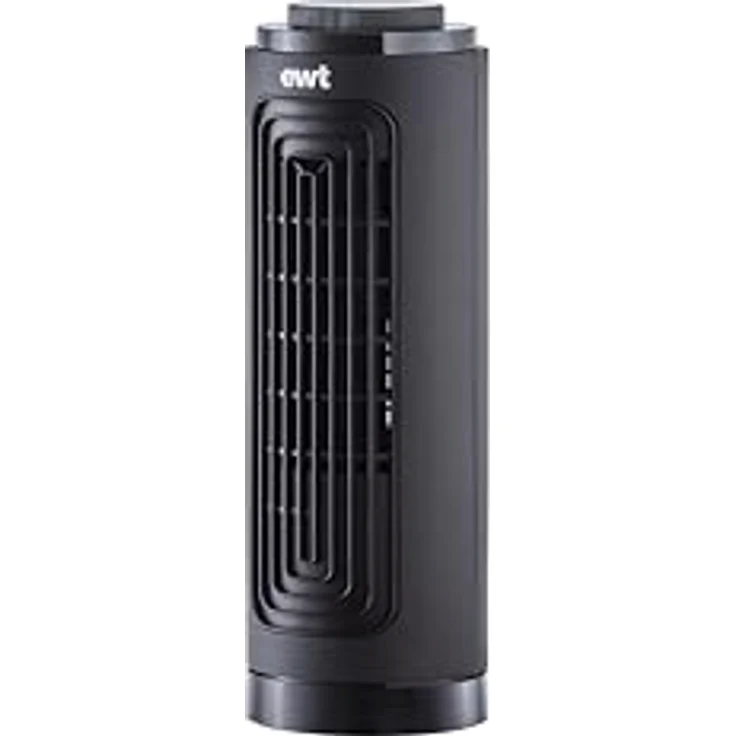 EWT Tischventilator, Ventilator mit kompakter Bauweise, schwarz – Bild 1
