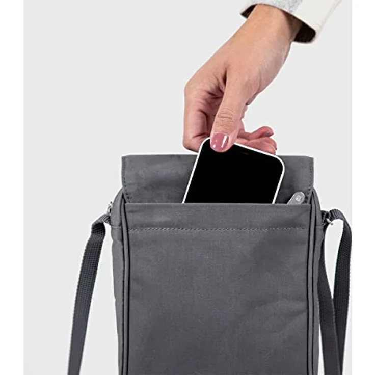 Fjällräven Greenland Umhängetasche, 22 cm, grau, mit Handytasche und Innenaufteilung – Bild 3