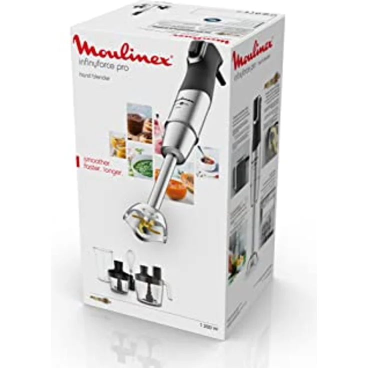 Moulinex DD95JD10 Staafmixer, 1200 Watt Pürierstab mit Edelstahl-Schaft, inkl. Zerkleinerungsschüssel und Schneebesen, Schwarz – Bild 12