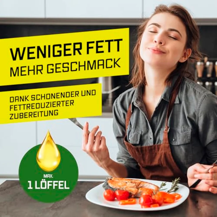 GOURMETmaxx Heißluftfritteuse FryBBQ 5 l, 2-in-1 Heißluftfritteuse und Grill mit integrierten Grillthermometer und fünf Garfunktionen – Bild 10