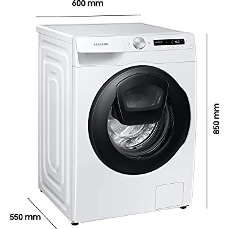 Samsung WW8ET554AAW-S2, Frontlader-Waschmaschine, B, Fassungsvermögen 8 kg, Standgerät, Breite 60 cm, Invertermotor, Nachlegefunktion – Bild 4